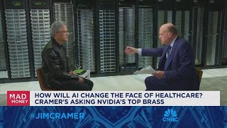 Nvidia CEO Jensen Huang goes oneonone with Jim Cramer [upl. by Asilanom841]