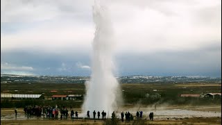 Geysir Hot Springs in Iceland [upl. by Schonthal617]