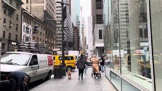 Midtown New York walking on Madison Avenue April 2024 [upl. by Sana396]