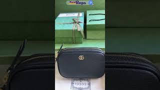 Gucci GG Marmont Super Mini Shoulder Bag 772759 Black [upl. by Hammer]