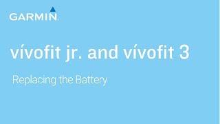 Tutorial  vívofit jr and vívofit 3  Replacing the Battery [upl. by Kaz]