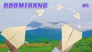 HOW TO MAKE BOOMERANG PAPER PLANE FLY BACK [upl. by Emerald]