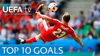 Top ten UEFA EURO 2016 goals [upl. by Gollin]