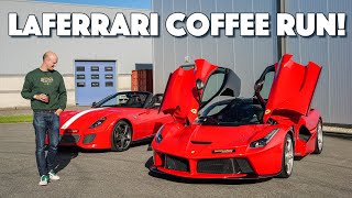 Driving A LaFerrari To Get Coffee 10 Years On YouTube [upl. by Colbye158]