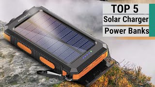 Top 5 Best Solar Charger Power Banks 2021 [upl. by Giulietta761]