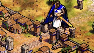 What If a Titan Teutonic Knight Helped Attila the Hun  PART 1  AoE II DE [upl. by Yleen430]