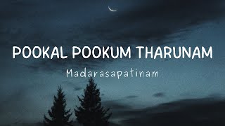 Pookal Pookum Tharunam  Madarasapatinam  Lyric Canvas  Lyrical video [upl. by Yralam752]