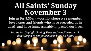 First Covenant Church of St Paul All Saints Sunday  Nov 3 2024 [upl. by Teiv]