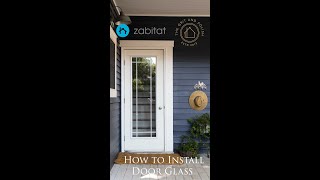 How to install a door lite [upl. by Earahc]