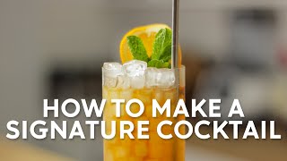 How to make a signature cocktail Coffee Cobbler [upl. by Demona]