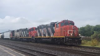 CN local train slowly entering Brockville [upl. by Tabatha]