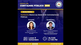 Seminario Nueva Ley General de Contrataciones Públicas [upl. by Andreas829]