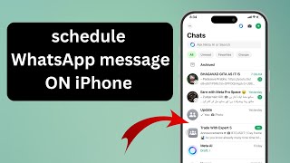 How to schedule Whatsapp messages ON iphone [upl. by Ednew294]