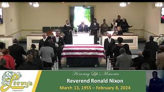 Reverend Ronald Nixon  February 15 2024 Leevys Funeral Home [upl. by Esorlatsyrc954]