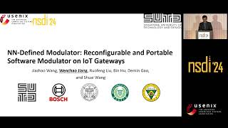 NSDI 24  NNDefined Modulator Reconfigurable and Portable Software Modulator on IoT Gateways [upl. by Anaic]