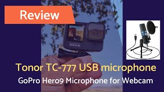 Howto use GoPro Hero 9 Black as Webcam with external budget Microphone Tonor TC 777 [upl. by Jenda]