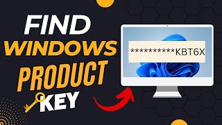 How to Find Windows Product Key  Any Windows  3 easy methods [upl. by Ycat786]