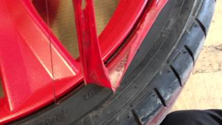 Removing PlastiDip from Tires Honda S2000 Rims Red PlastiDip with Glossifier by Casewrap [upl. by Dolli528]