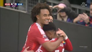 ZIRKZEE 2ND GOAL  MANCHESTER UNITED VS EVERTON  PREMIER LEAGUE [upl. by Suiraj284]