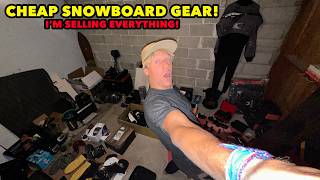 SNOWBOARD GEAR For CHEAP Everything MUST GO [upl. by Oicafinob]