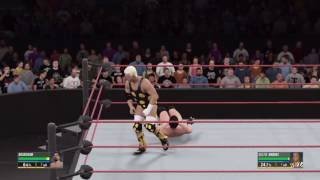 WWE2K16 February Week 1 Raw Match 2 Bradshaw vs Dustin Runnels [upl. by Ammadis]