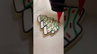 Who’s ready for some sweet holiday treats 🤍🎄christmastree cookiedecorating tree littledebbie [upl. by Prissy]