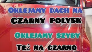 Oklejamy dach na czarny połysk w Mercedesie i przyciemniamy szybykamperekbajerek [upl. by Anatsirhc928]