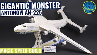 5350pcs  112 cm GIGANTIC Antonov An225 Mriya  JieStar 57014 [upl. by Gerstner752]