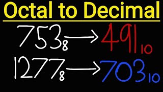 Convert Octal to Decimal [upl. by Samanthia]