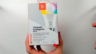 💡 Lâmpada Inteligente LED WiFi HI by Geonav  Unboxing  Configuração no APP e com ALEXA [upl. by Aztirak]