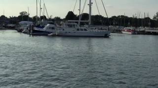 Sailing Vessel Lynx  Sailboat alley Hawthorne Cove Salem Harbor MA [upl. by Sykes]