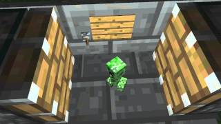 Creeper Trap Minecraft Animation [upl. by Ydnec]