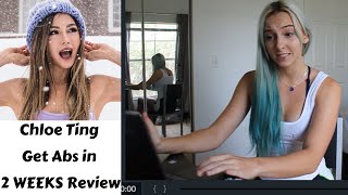 Personal Trainer Reviews Chloe Tings quotGet Abs in 2 Weeksquot [upl. by Kceb]