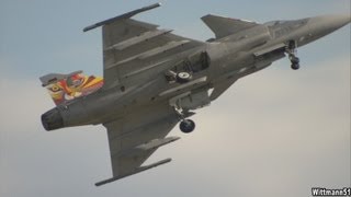 2013 Międzynarodowe Pokazy Lotnicze Radom Air Show‏  Czeski JAS 39C Gripen [upl. by Giglio]