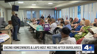 Concerned San Fernando Valley neighbors and LAPD host safety meetings [upl. by Harding]