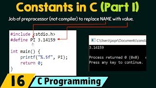 Constants in C Part 1 [upl. by Obed]