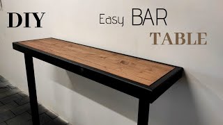 Bartisch selber bauen Tisch BartischStehtischTable DIY Bartisch einfach selber bauen [upl. by Barnett]