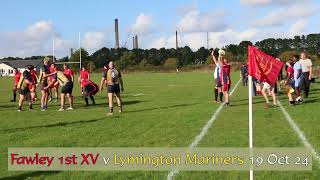 Fawley 1st XV v Lymington Mariners 191024 Clip 4 [upl. by Enaffit]