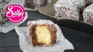 Lamington  Cupavci  locker leichte Schokoladenwürfel im Kokosmantel  Sallys Welt [upl. by Barfuss]