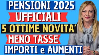 ✅PENSIONI GENNAIO 2025 👉 5 NOVITÀ tra cui AUMENTI NUOVI IMPORTI TASSE e MAXI RIVALUTAZIONE [upl. by Dietz825]