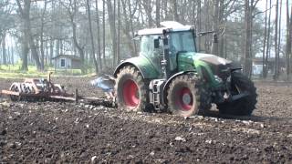 Fendt 930 m Miststreuer und m Pflug [upl. by Ahsilak]