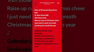 Waitresses  Christmas Wrapping hits tiktok spotifylyrics trending christmas shorts [upl. by Nylasej]