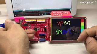 OPEN SMART 3 5inch TFT LCD RM68140 with Touch Screen tutorial for Arduino [upl. by Arotak]