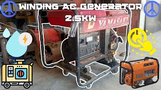 AC Generator Winding 25Kw [upl. by Yrod]