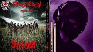 My first attempt at Metal Drumming  Psychosocial by Slipknot  Drum Cover [upl. by Henning]