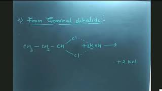 Formation of Aldehyde from Geminal Dihalide [upl. by Venterea]