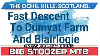 FAST DESCENT To Dumyat Farm amp Blairlogie Ochil Hill MTB [upl. by Beedon122]