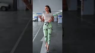 Gorgeous model in fancy tight pants street style fashion fashion style outfit shorts [upl. by Arataj]