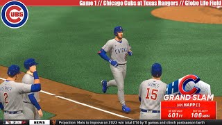 MLB THE SHOW 24  Chicago Cubs at Texas Rangers  Game 1 [upl. by Idnahk460]