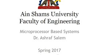 CSE312 Microprocessor Based Systems  Lecture 7 [upl. by Ettennig]